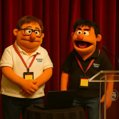 make my photo in a muppet show style