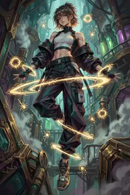 Make my photo in a style of Arcane Animated Series