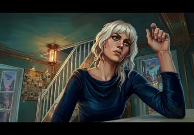 Make my photo in a style of Arcane Animated Series