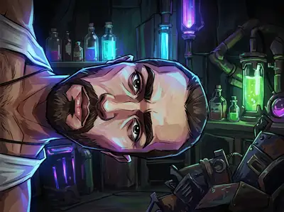 Make my photo in a style of Arcane Animated Series